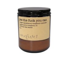 Load image into Gallery viewer, yes the fuck you can soy candle
